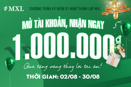 Mở tài khoản- Tặng  ngay 1 triệu đồng